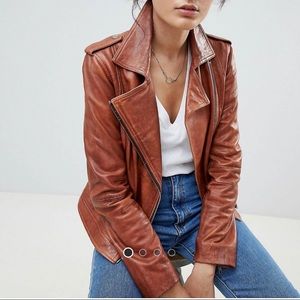 Barneys originals real leather jacket